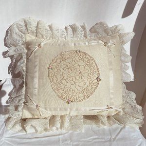 Beautifully Handmade Vintage Lace Pillow